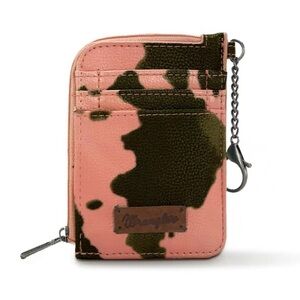 Wrangler Pink and Green Key & Card Holder